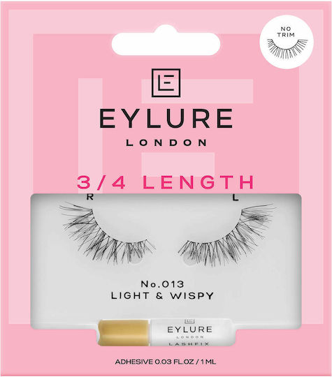 Eylure 3/4 Length False Lashes in Black color 013 Light & Wispy