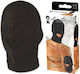 Lux Fetish Open Mouth Stretch Hood BDSM Mask in Black Color