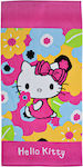 Stamion Παιδική Πετσέτα Θαλάσσης Φούξια Hello Kitty 140x70εκ.