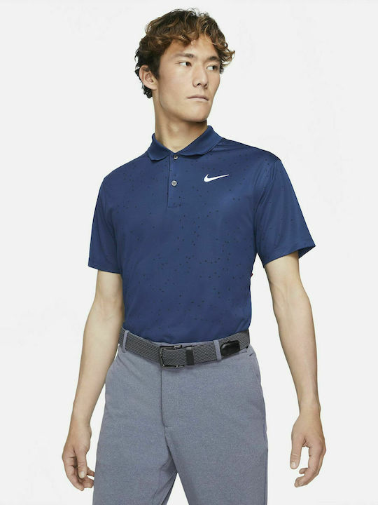 Nike Victory Ανδρική Μπλούζα Dri-Fit Polo Αμάνικη Μπλε
