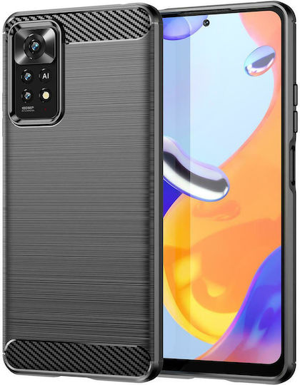 Hurtel Carbon Flexible Back Cover Σιλικόνης Μαύρο (/ 11 Pro 5G / 11 Pro)