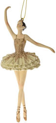 Set Of Gold Polyresin Ballerina Ornaments 7x14cm 2 Pieces Set Of Gold Polyresin Ballerina Ornaments 7x14cm 2 Pieces