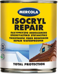 Mercola Isocryl Repair Ελαστομερές Ακρυλικό Επαλειφόμενο Στεγανωτικό 0.75lt Κεραμιδί