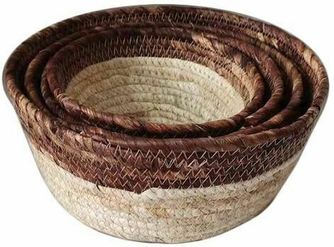JK Home Decoration Комплект декоративни кошници Brown 4бр