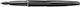 Cross ATX Writing Pen Medium Black made of Steel with Black Ink and with 1 Replacement Nibs