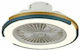 Lineme Helvia 02-00186 Ventilator de tavan 30cm cu lumină și telecomandă Alb