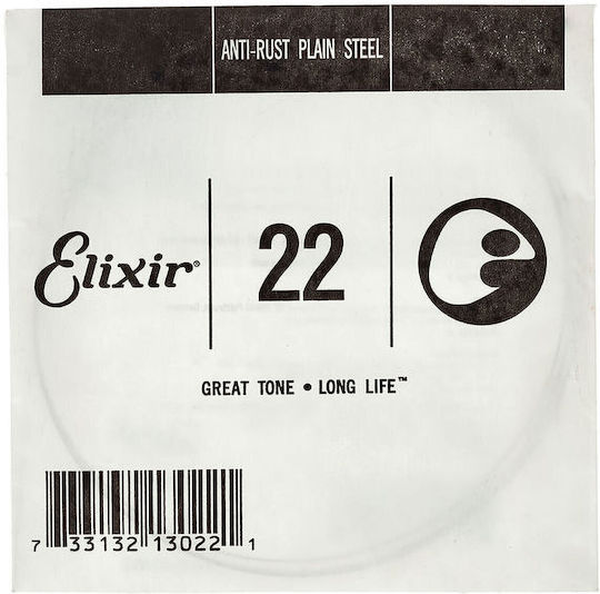 Elixir Anti-Rust Single Steel Electric Guitar String 22 Inch Loop End