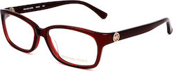 Michael Kors Weiblich Kunststoff Brillenrahmen Burgundisch MK842 604