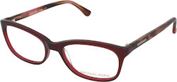 Michael Kors Weiblich Kunststoff Brillenrahmen Burgundisch MK281 618