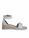 Anatomic Women's Leather Ankle Strap Platforms White