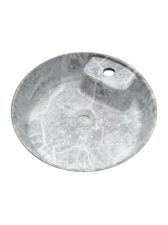 Gloria Mambo Vessel Sink Porcelain 41x41x12cm Gray