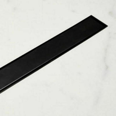 Tema Oțel inoxidabil Canal Duș with Output 40mm and Length 50cm Black