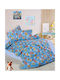 Dimcol Kids Duvet Cover Single Paw Patrol 308 Sky Blue 160x240εκ.