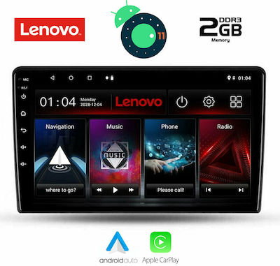 Lenovo Car-Audiosystem für Audi A7 Ssangyong Rexton alle (Bluetooth/USB/AUX/WiFi/GPS/Apple-Carplay) mit Touchscreen 9"