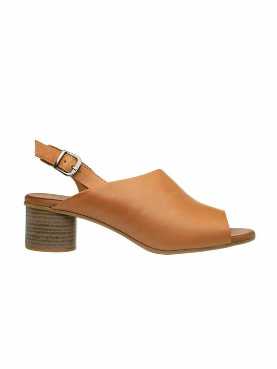 Mago Shoes Mago Leather Women's Sandals In Taba...