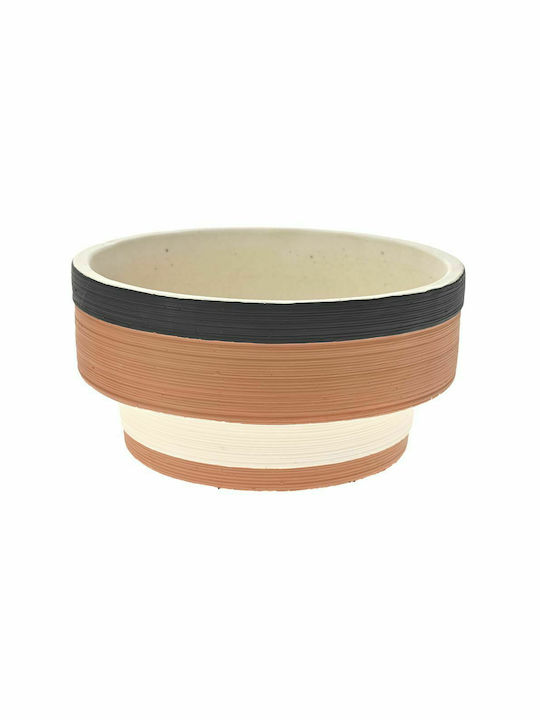 Iliadis Pot Multicolour 20x20x10cm With stripes