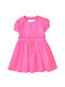 Minoti Kids Dress Short Sleeve Fuchsia