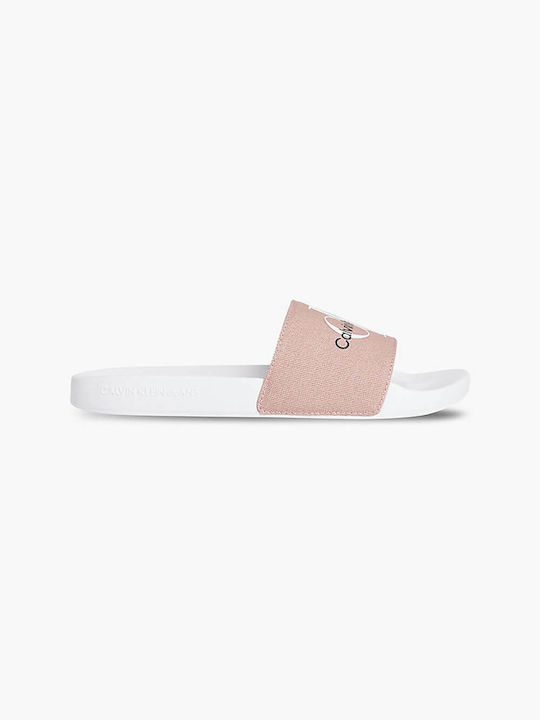 Calvin Klein Slides σε Ροζ Χρώμα