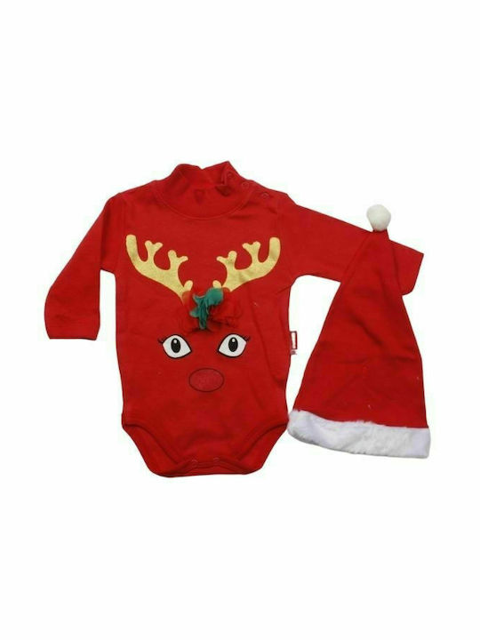 Pabbuc Baby Red Onesie Set