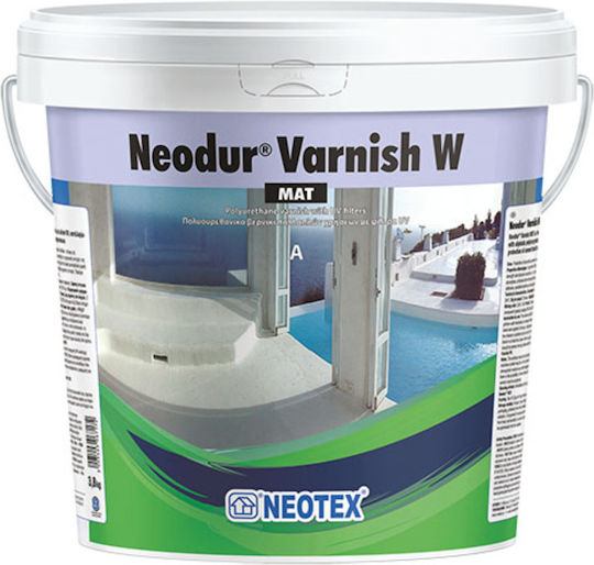 Neotex Neodur Varnish W Βερνίκι Επιφάνειας Πολυουρεθάνης 2 Συστατικών Διαλύτου Άχρωμο Ματ 1kg