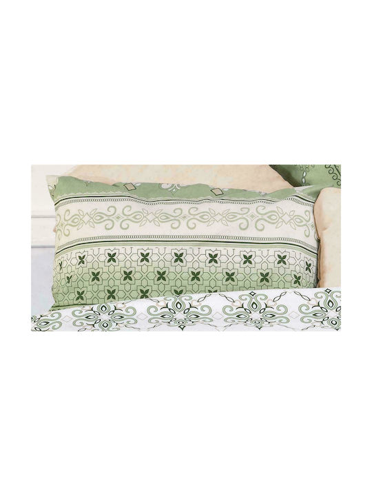 Dimcol Kallipateira Kissenbezug mit Umschlagumschlag 334 L.Green / Olive 50x70cm.