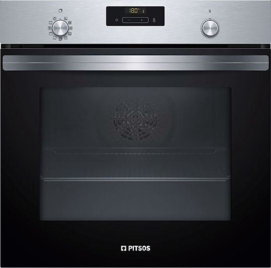 Pitsos Φούρνος άνω Πάγκου 71lt Π59.4εκ. Inox