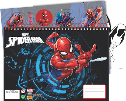 Gim Zeichenblöcke Spiderman C4 22,9x32,4cm 40 Blätter