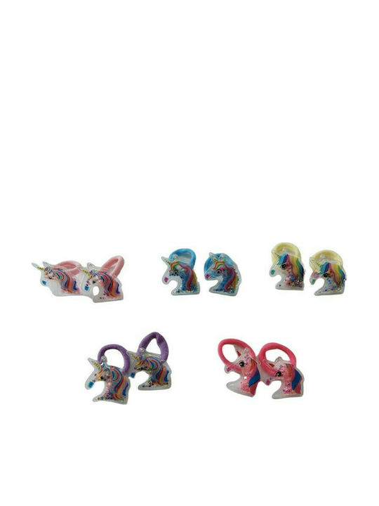Ro-Ro Accessories Unicorn Сет Детски Ластици Цветни 2бр (Различни Видове) 2 бр. 17-0105