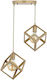 HomeMarkt Pendant Light Gold with Socket E27 35cm