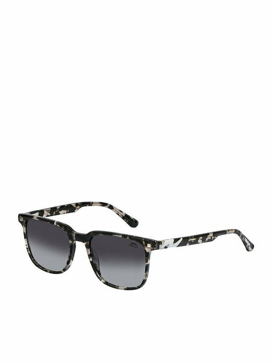 Slazenger Unisex Sonnenbrille mit Mehrfarbig Kunststoff Gestell und Gray Verlaufsfarbe Linse