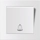 Entac ERWSDB-ARN-W Complete Wall Push Bell Button with Frame White 15.005.0105