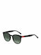 Slazenger Herren Sonnenbrille mit Schwarz Kunststoff Gestell und Grün Linse