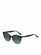 Slazenger Unisex Sonnenbrille mit Schwarz Kunststoff Gestell und Grün Linse