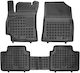 Rezaw Plast Set of Front and Rear Mats 3pcs Tray Type for Hyundai Elantra 2020+ Black