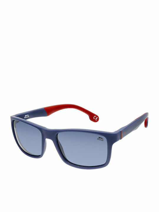 Slazenger Herren Sonnenbrille mit Blau Kunststoff Gestell und Blau Linse