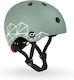 Scoot & Ride Kids' Helmet for City Bike Green with LED Light