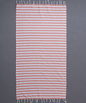 Silk Fashion Pestemal SF1750 Beach Towel Cotton Orange with Fringes 180x90cm.