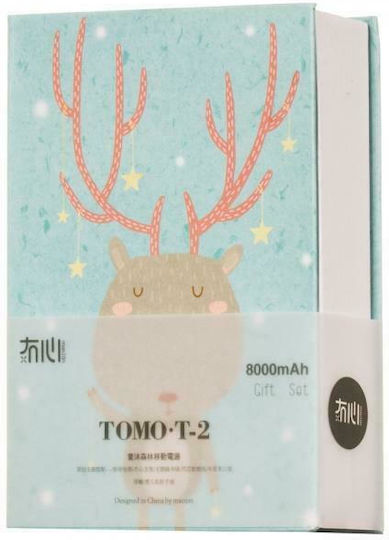 Maoxin Tomo T-2 & Ring Holder Power Bank 8000mAh με Θύρα USB-A Reindeer