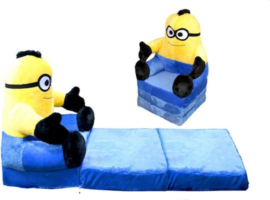 Fotoliu Pentru Copii Minion Bear Albastru 45x45x90 cm