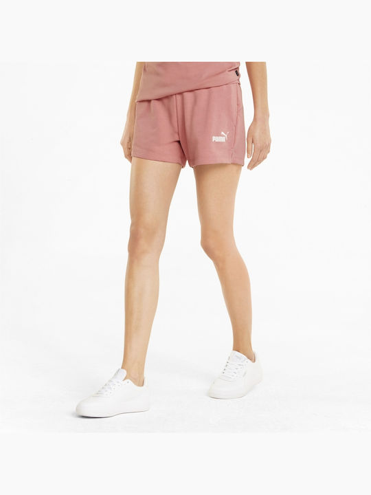 Puma Essential 4'' Women's High-waisted Sporty Shorts Pink
