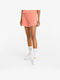 Puma Women's Terry Sporty Shorts Peach Pink