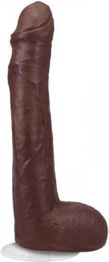 Doc Johnson Signature Cocks Anton Harden Ultraskyn with Removable Vac-U-Lock Ρεαλιστικό Dildo με Όρχεις και Βεντούζα Καφέ 28cm