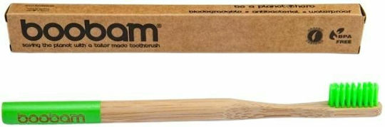 Boobam Style Manual Toothbrush Medium Green b0017 1pcs