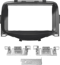 Phonocar DIN Fascia Panels 2 Din for Citroen C1 Peugeot 108 Toyota Aygo 2014