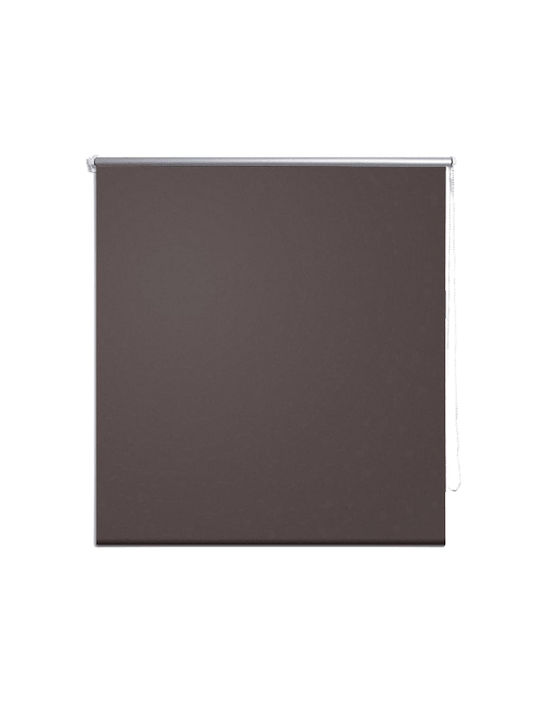 vidaXL Roller Blinds Total Blackout Brown W60xH...