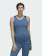 adidas Aeroready Designed 2 Move Sportbekleidung Top Schwangerschafts-Tops Altered Blue