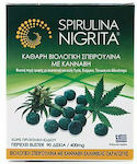 Spirulina Nigrita Καθαρή Βιολογική Σπιρουλίνα Με Κάνναβη 400mg 90 ταμπλέτες
