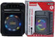 Kimiso Karaoke-Lautsprecher mit Kabellosem Mikrofon und Lichteffekte KMS-5005 Schwarz