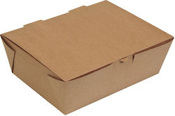 RoisBros Disposable Food Paper Box Kraft 20x14x7.5cm 140pcs