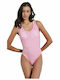 BodyTalk One-Piece Swimsuit with Open Back Pink
